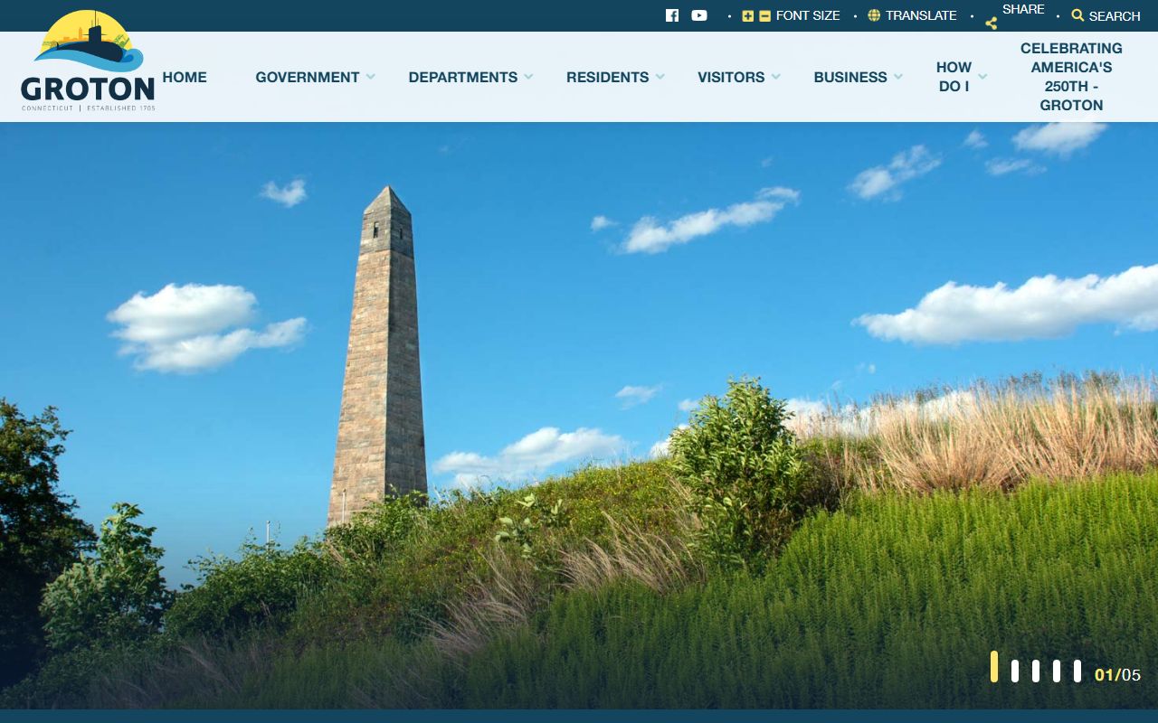 Groton town website for residents directory searches