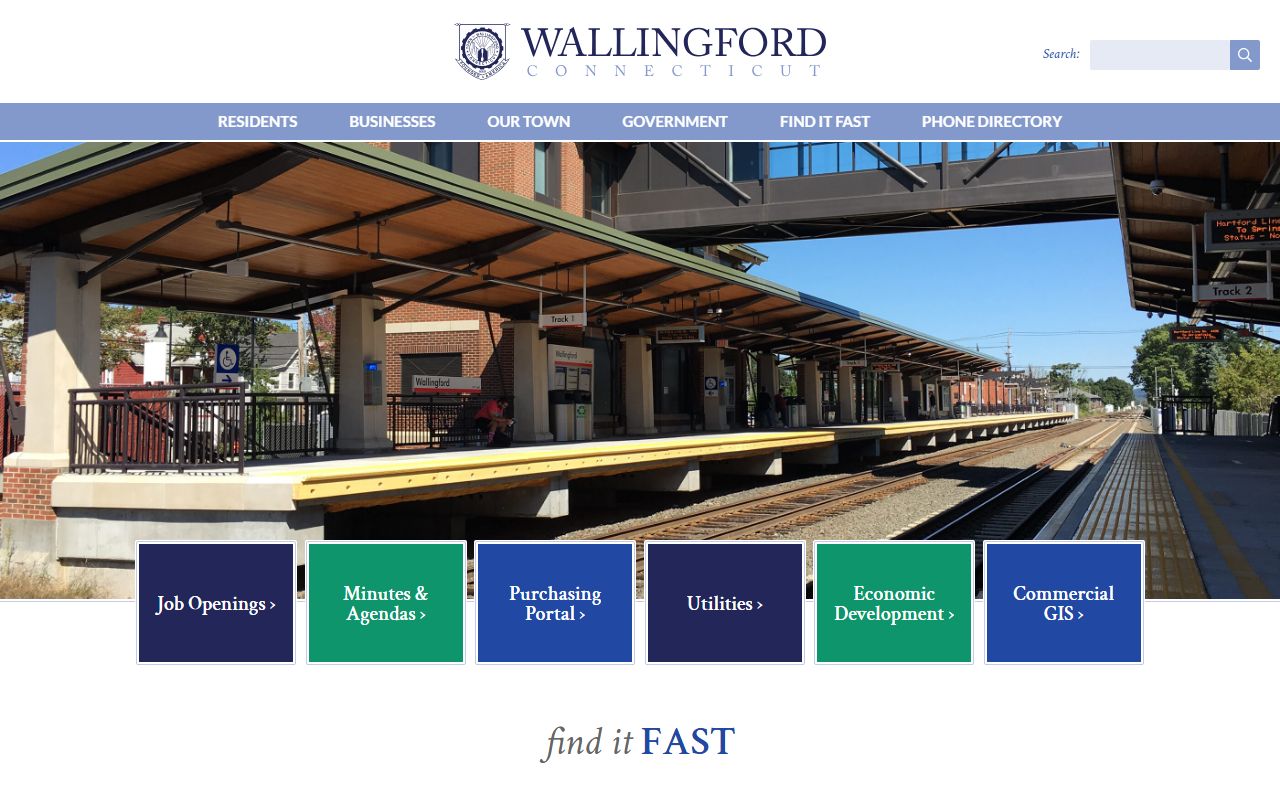 Wallingford town government website for residents directory